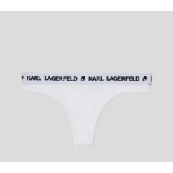 Karl LagerfeldString logoté - Blanc - Karl Lagerfeld