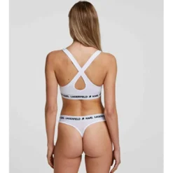Karl LagerfeldString logoté - Blanc - Karl Lagerfeld
