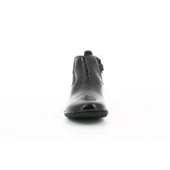 KickersBoots enfant VERMILLON Noir en cuir