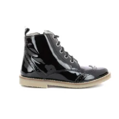 KickersBottillon enfant TYROL Noir en cuir