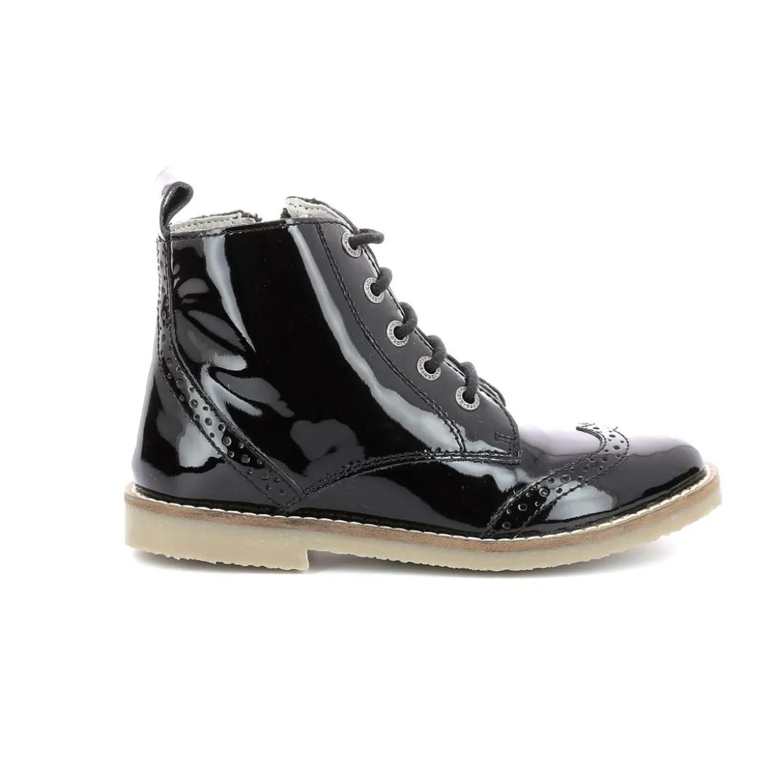 KickersBottillon enfant TYROL Noir en cuir