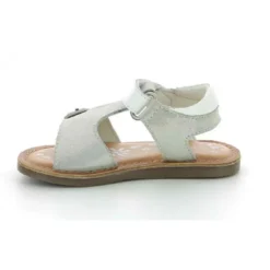 KickersSandale Fille DIAZZ blanc en cuir