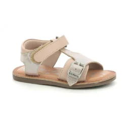 KickersSandale Fille DIAZZ rose en cuir