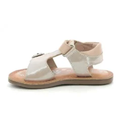 KickersSandale Fille DIAZZ rose en cuir