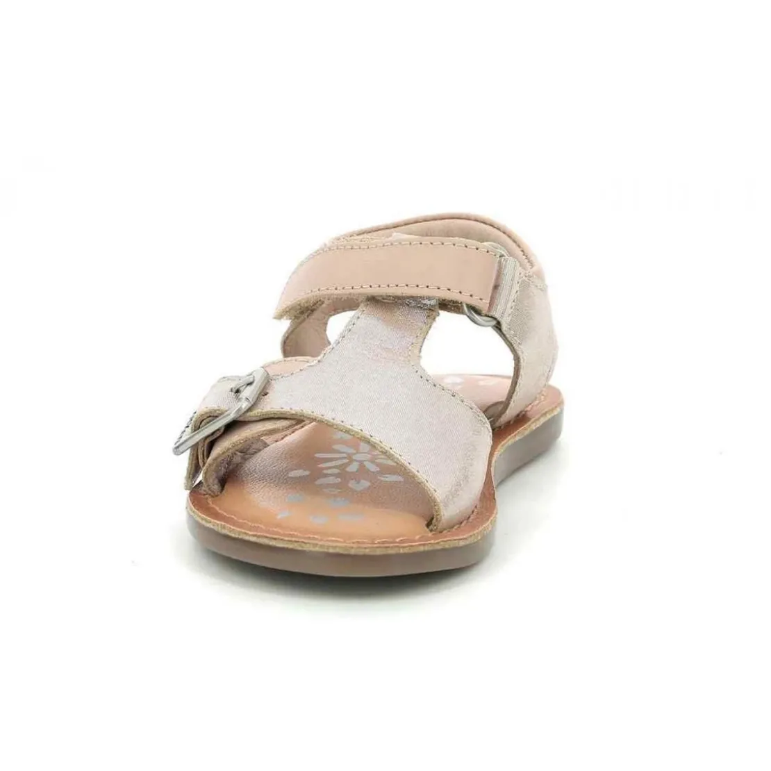 KickersSandale Fille DIAZZ rose en cuir