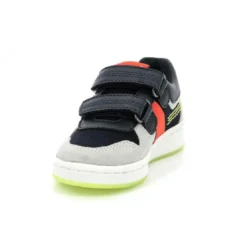 KickersSneakers Bas Garcon BISCKOTO bleu en cuir
