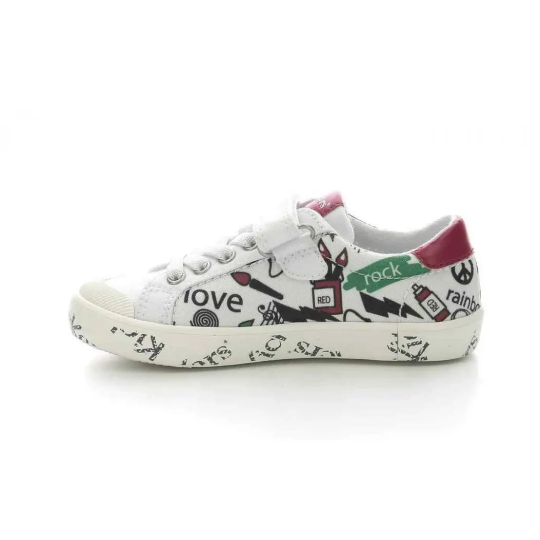 KickersSneakers Bas Garcon GODY blanc
