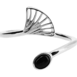 Kosma ParisBague Kosma Arielle BRS22251-ARGENT - Métal Argenté & Onyx Noir Femme