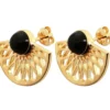 Kosma ParisBoucles d'oreilles Kosma Paris - Collection Mia Doré & Onyx Noir
