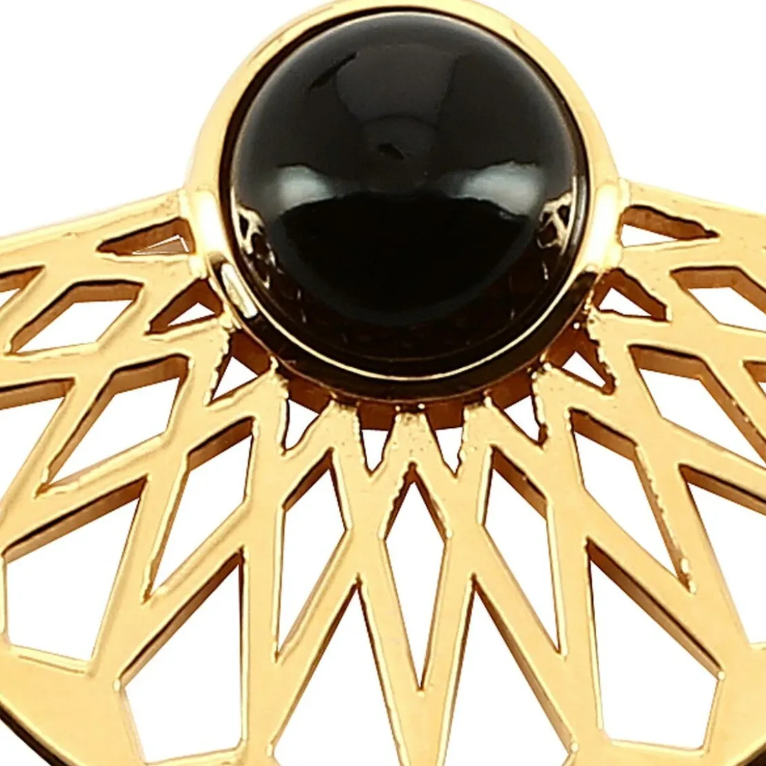Kosma ParisBoucles d'oreilles Kosma Paris - Collection Mia Doré & Onyx Noir
