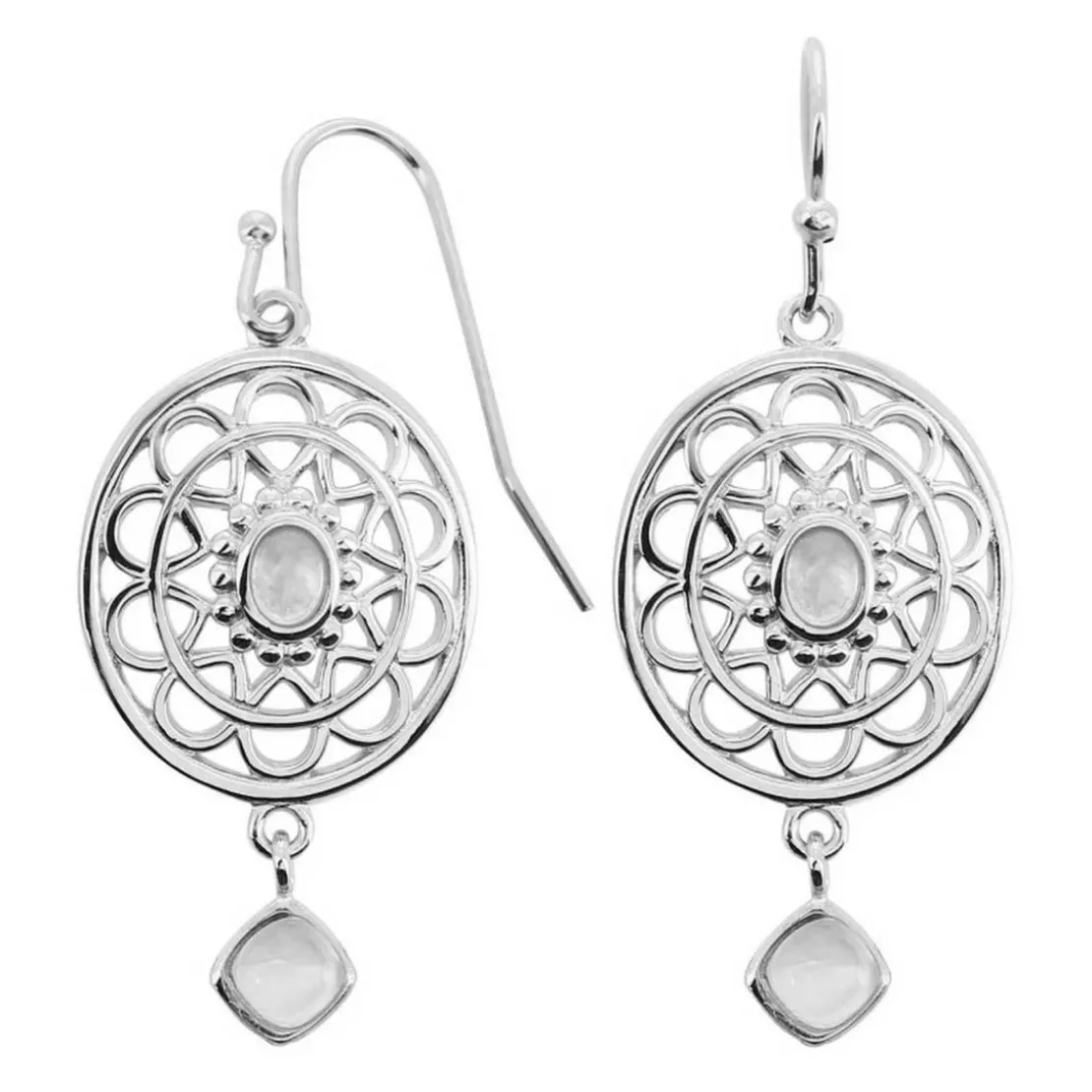 Kosma ParisBoucles d'oreilles Kosma Paris - Collection Stella Argenté & Pierre De Lune