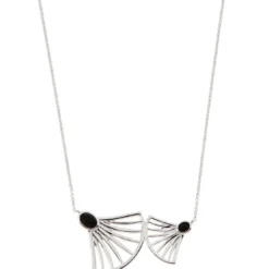 Kosma ParisCollier et pendentif Kosma Arielle BNS08176-ARGENT - Métal Argenté & Onyx Noir Femme