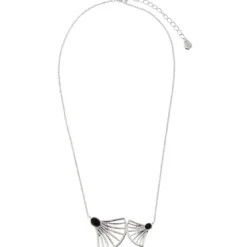Kosma ParisCollier et pendentif Kosma Arielle BNS08176-ARGENT - Métal Argenté & Onyx Noir Femme