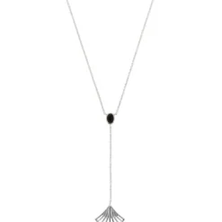 Kosma ParisCollier et pendentif Kosma Arielle BNS08197-ARGENT - Métal Argenté & Onyx Noir Femme