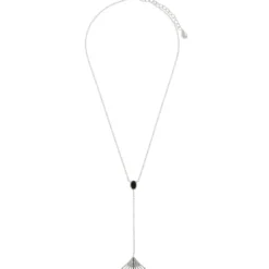 Kosma ParisCollier et pendentif Kosma Arielle BNS08197-ARGENT - Métal Argenté & Onyx Noir Femme