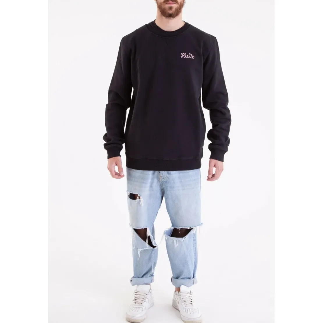 KulteSweatshirt CORPO SCRIPT - Noiren coton