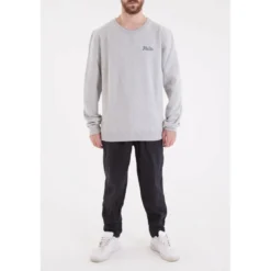 KulteSweatshirt CORPO SCRIPT - Grisen coton