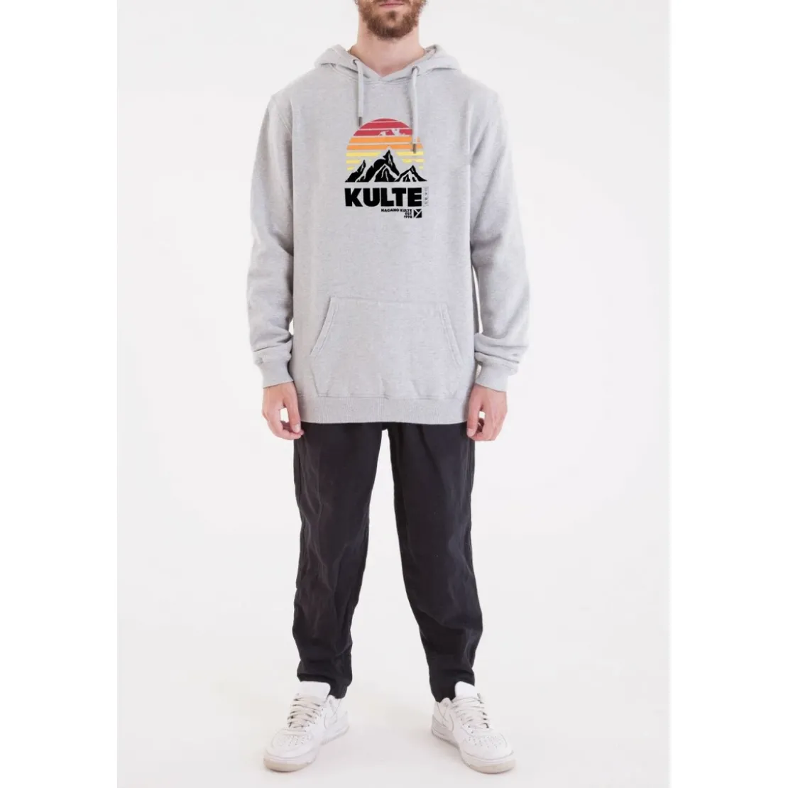 KulteSweatshirt Homme NAGANO gris en coton