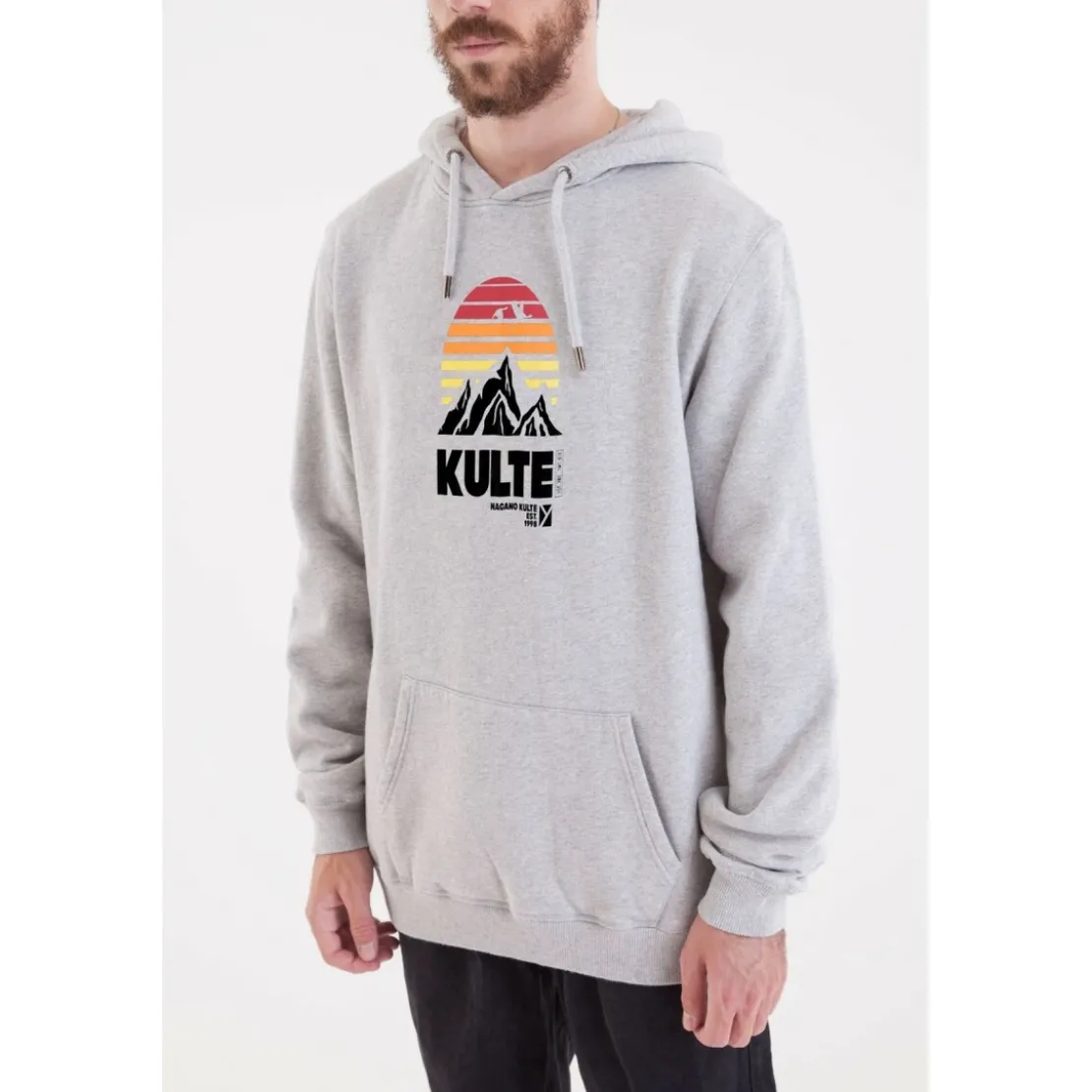 KulteSweatshirt Homme NAGANO gris en coton
