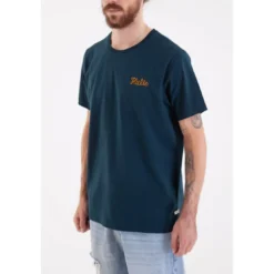 KulteTee-shirt CORPO SCRIPT - Bleu canarden coton