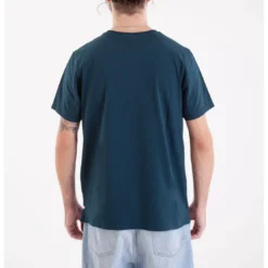 KulteTee-shirt CORPO SCRIPT - Bleu canarden coton