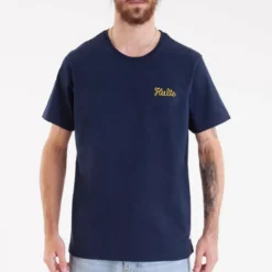 KulteTee-shirt CORPO SCRIPT - Bleu marineen coton
