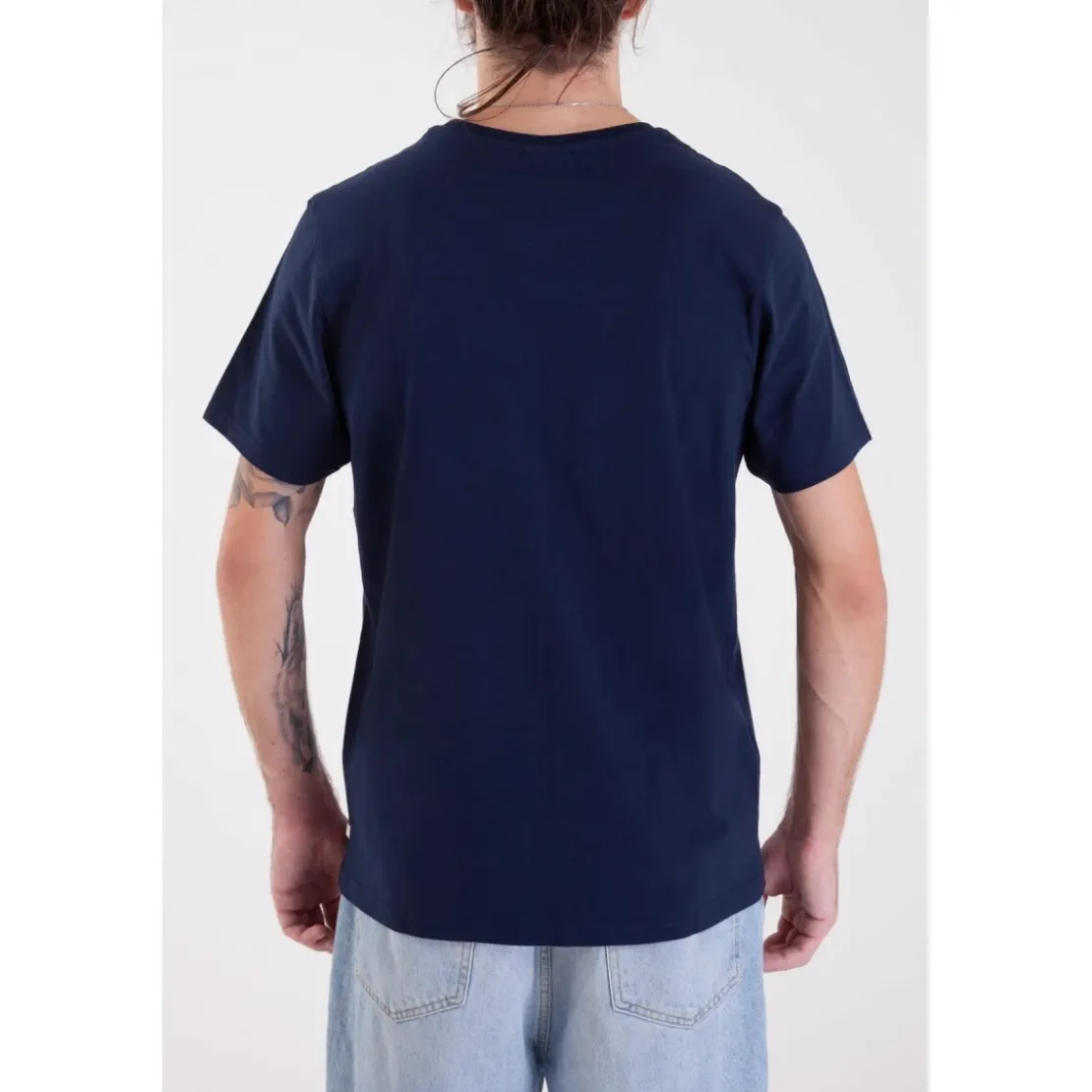 KulteTee-shirt CORPO SCRIPT - Bleu marineen coton
