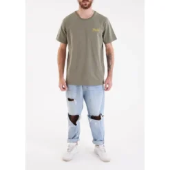 KulteTee-shirt CORPO SCRIPT - Kakien coton