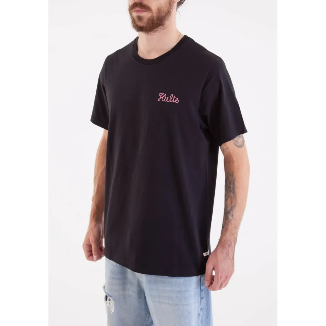 KulteTee-shirt CORPO SCRIPT - Noiren coton