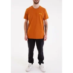 KulteTee-shirt CORPO SCRIPT - Ocre en coton