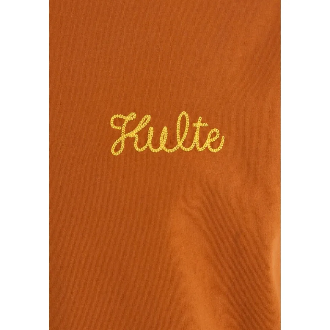 KulteTee-shirt CORPO SCRIPT - Ocre en coton