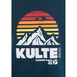 KulteTee-shirt NAGANO - Bleu canarden coton