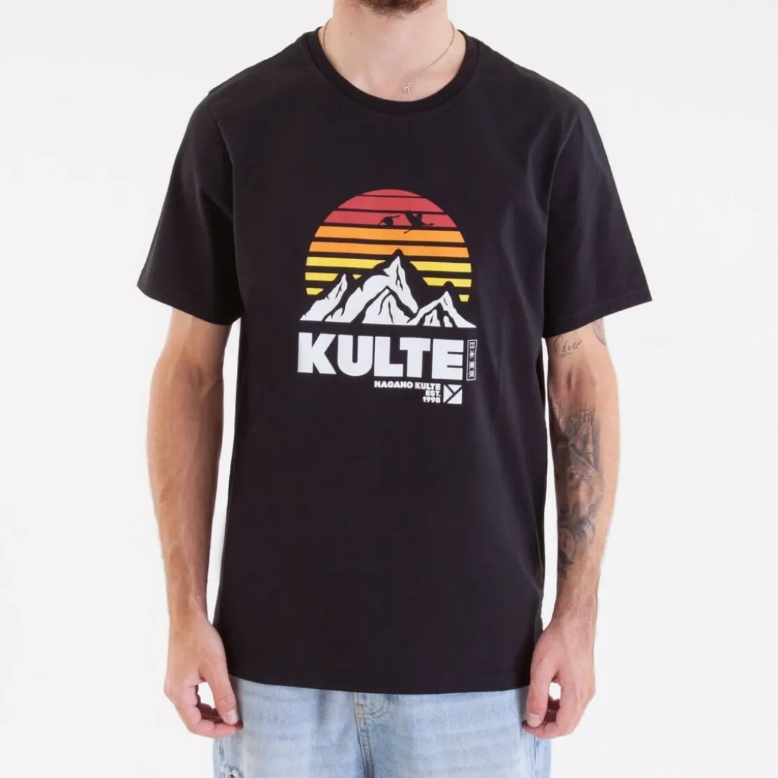 KulteTee-shirt NAGANO - Noir en coton