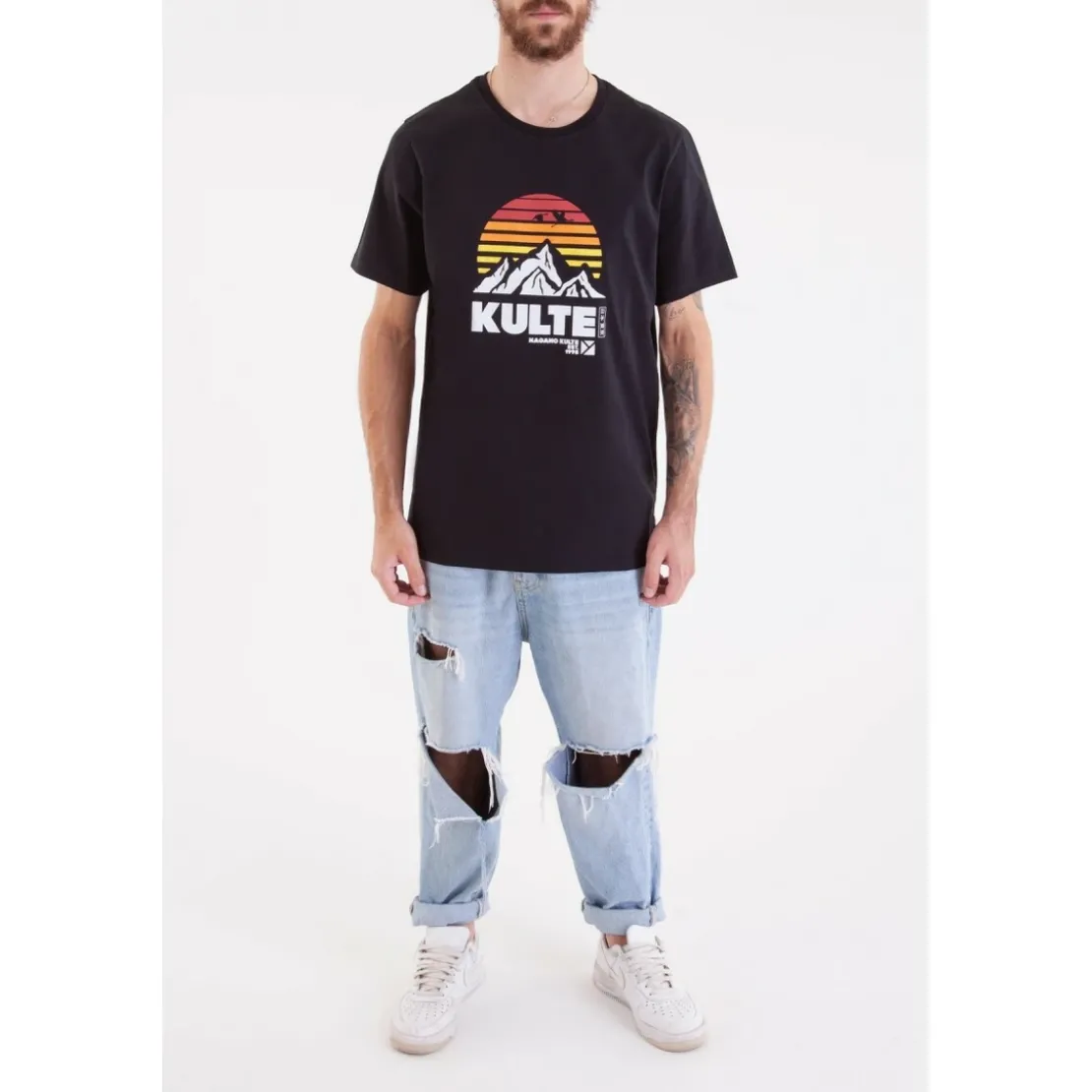 KulteTee-shirt NAGANO - Noir en coton