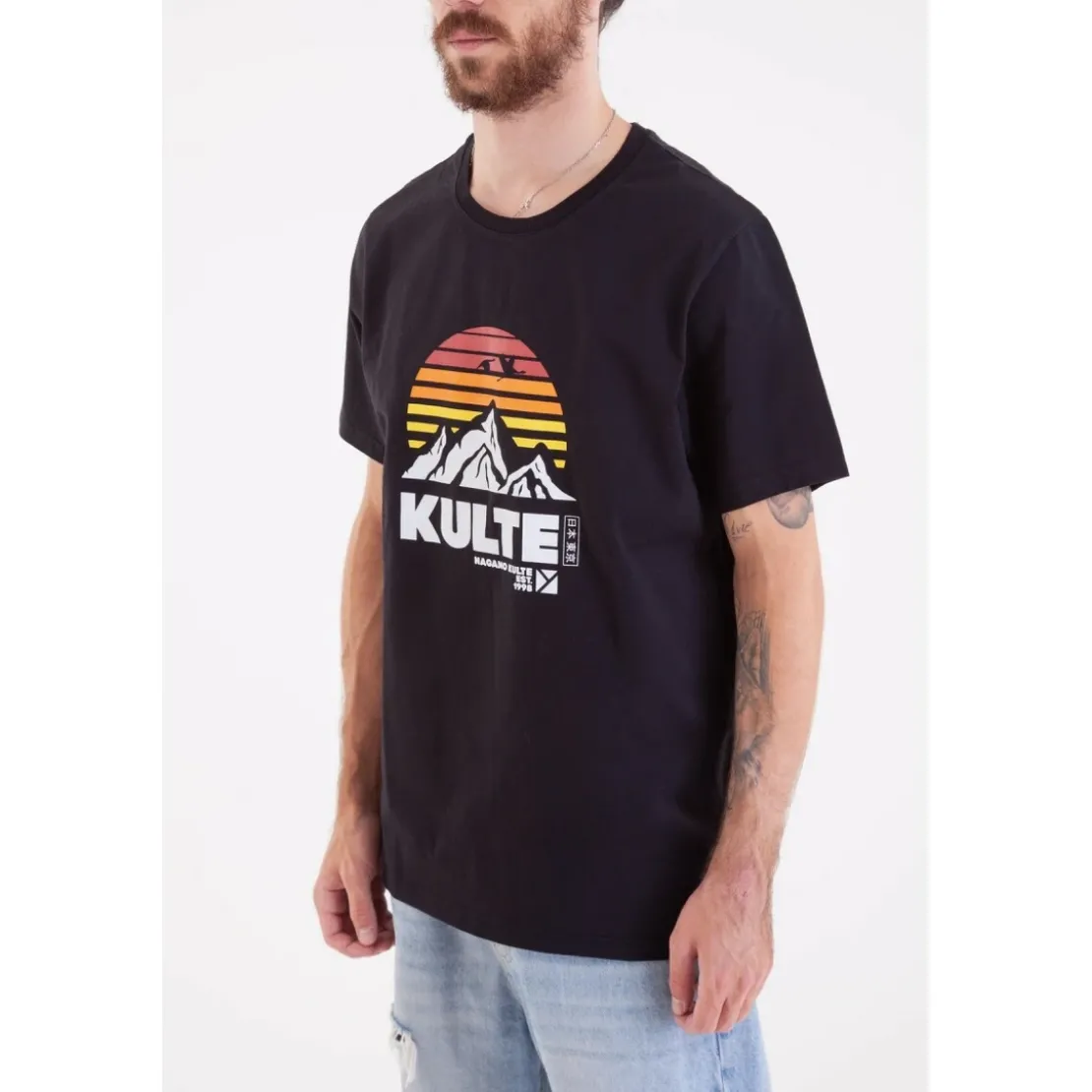 KulteTee-shirt NAGANO - Noir en coton