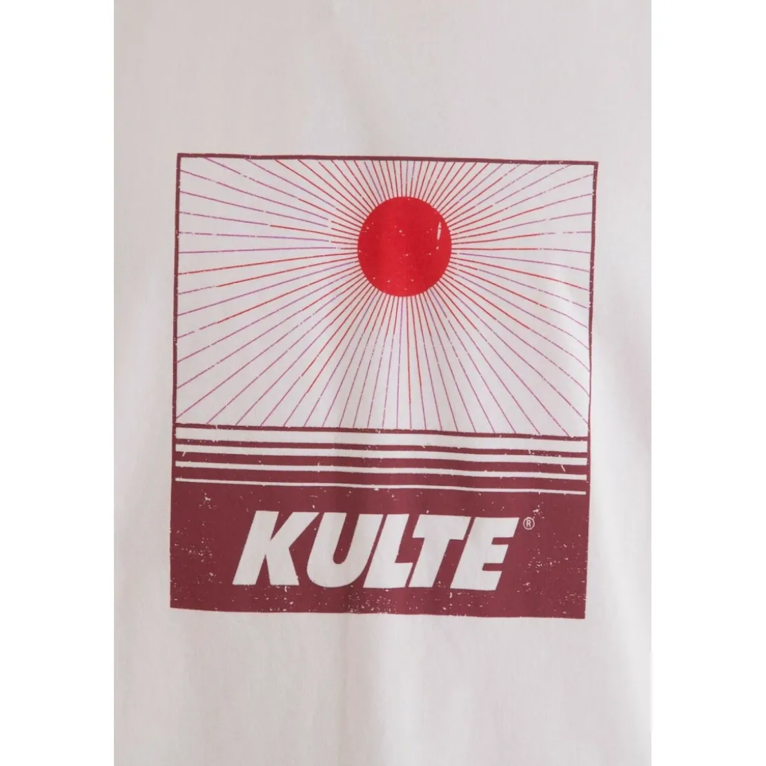 KulteTee-shirt SUNSET - Blancen coton