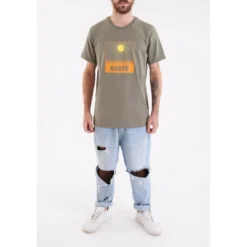 KulteTee-shirt SUNSET - Kakien coton