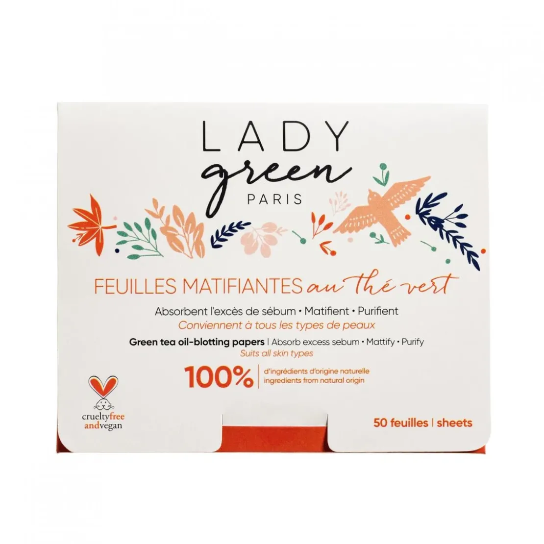 Lady GreenFeuilles Matifiantes Au Thé Vert