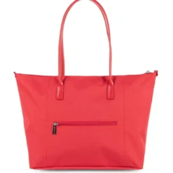 Lancaster MaroquinerieCabas Epaule Rouge Zippé Taille L SMART KBA - Lancaster en tissu