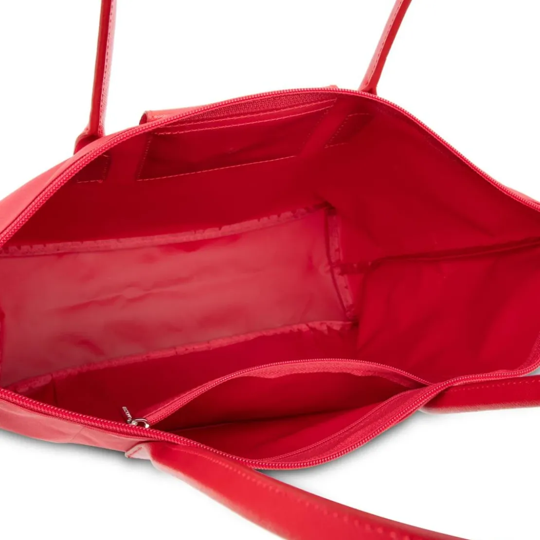 Lancaster MaroquinerieCabas Epaule Rouge Zippé Taille L SMART KBA - Lancaster en tissu