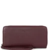Lancaster MaroquinerieCompagnon Zippé autour Paris PM marron en cuir