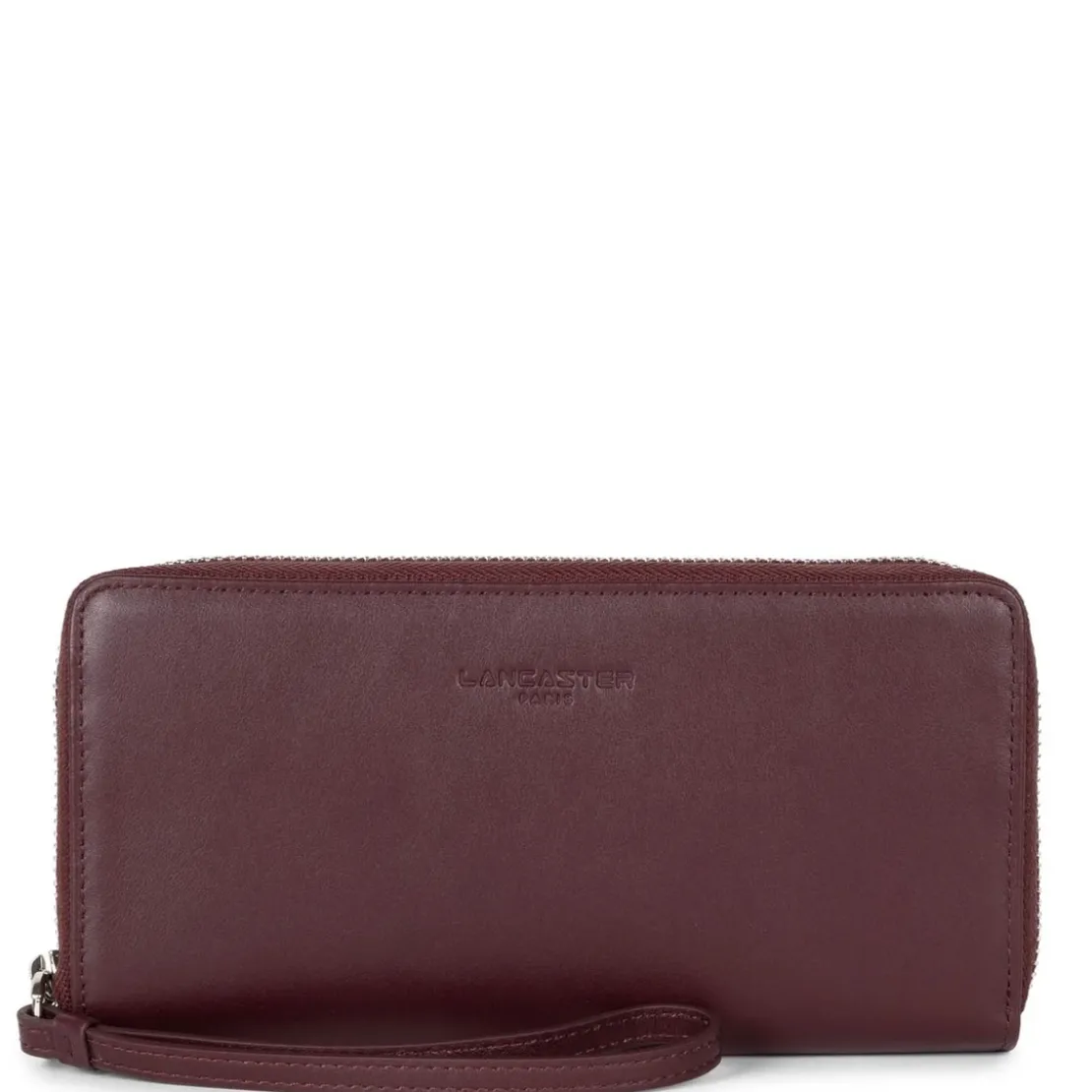Lancaster MaroquinerieCompagnon Zippé autour Paris PM marron en cuir