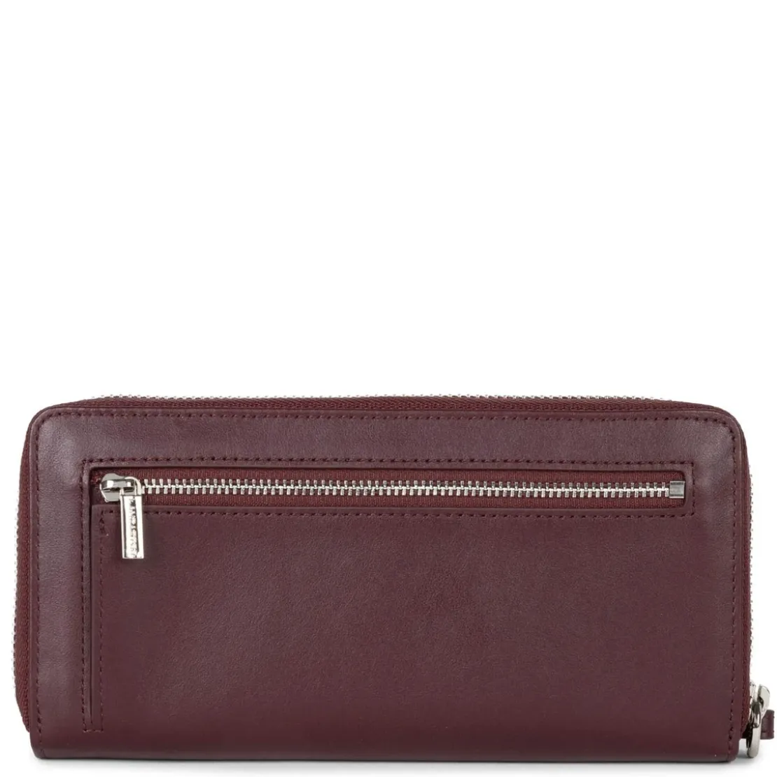 Lancaster MaroquinerieCompagnon Zippé autour Paris PM marron en cuir