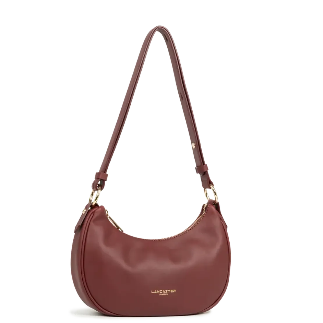 Lancaster MaroquinerieSac besace Zippé S Donna Aria rouge en cuir
