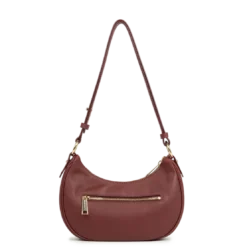 Lancaster MaroquinerieSac besace Zippé S Donna Aria rouge en cuir