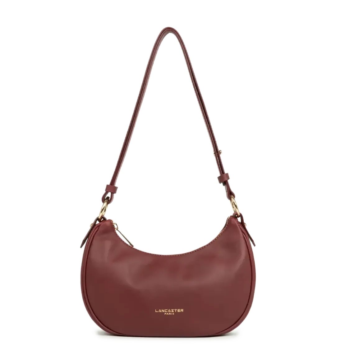 Lancaster MaroquinerieSac besace Zippé S Donna Aria rouge en cuir