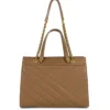 Lancaster MaroquinerieSac cabas porté épaule zippée en cuir camel
