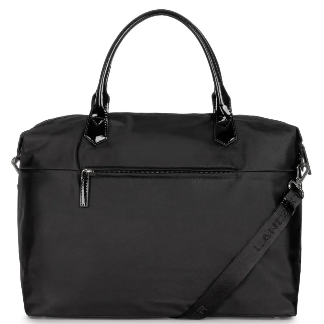 Lancaster MaroquinerieSac cabas collection Basic noir en tissu