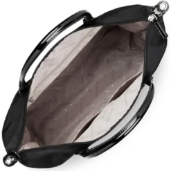 Lancaster MaroquinerieSac cabas collection Basic noir en tissu