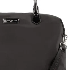 Lancaster MaroquinerieSac cabas collection Basic noir en tissu